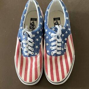 Vans Era Star Spangled Banner Red White and Blue Classics Men's 10.5 Women's 12